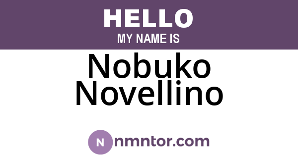 Nobuko Novellino