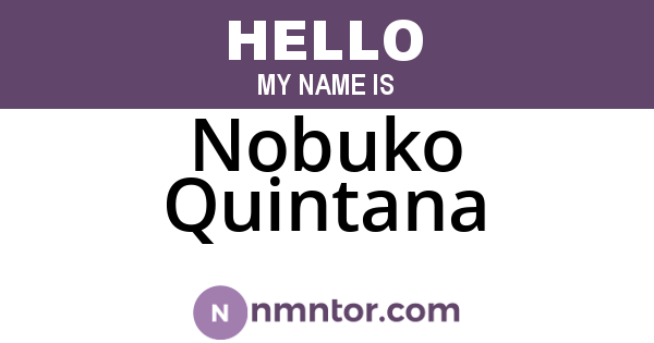 Nobuko Quintana