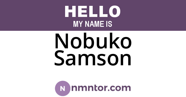 Nobuko Samson