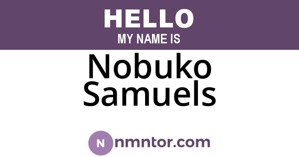 Nobuko Samuels