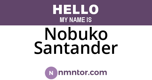 Nobuko Santander