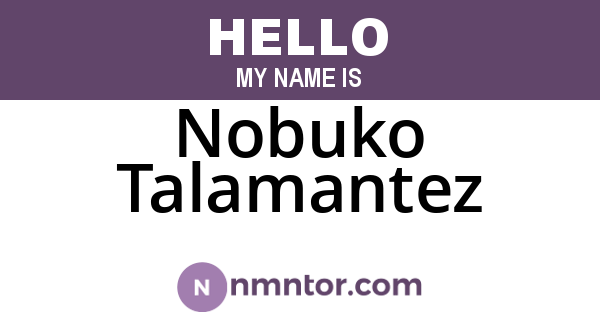 Nobuko Talamantez