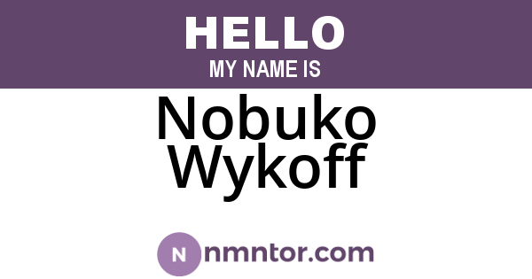 Nobuko Wykoff