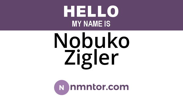 Nobuko Zigler