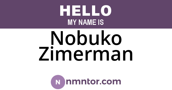Nobuko Zimerman