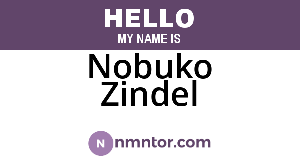Nobuko Zindel