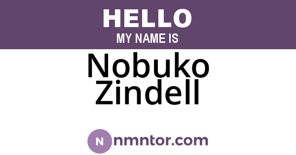 Nobuko Zindell