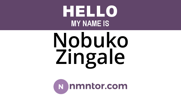 Nobuko Zingale