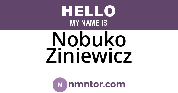 Nobuko Ziniewicz