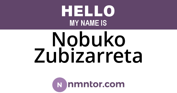 Nobuko Zubizarreta