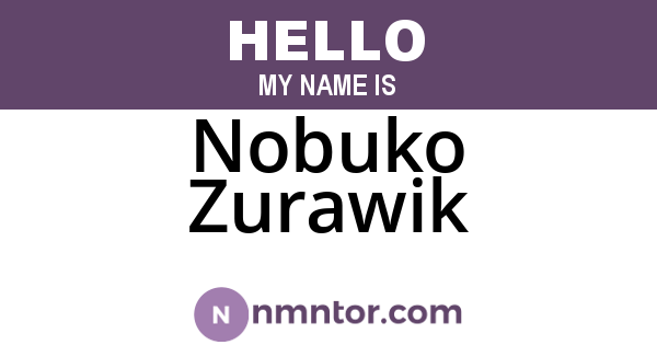 Nobuko Zurawik