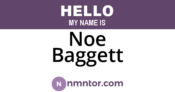 Noe Baggett