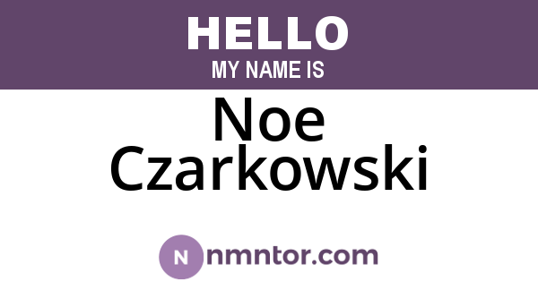 Noe Czarkowski
