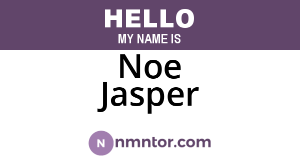 Noe Jasper