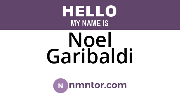 Noel Garibaldi
