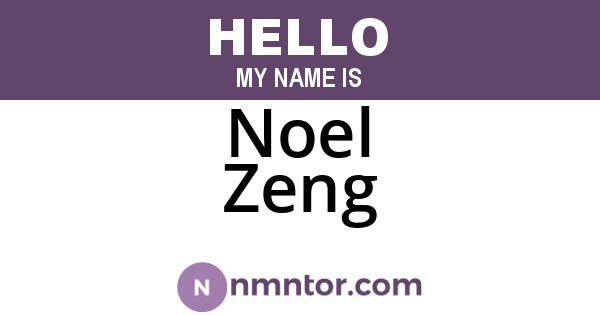 Noel Zeng