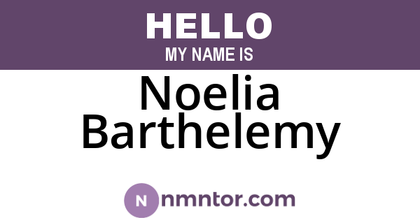 Noelia Barthelemy