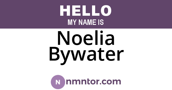 Noelia Bywater