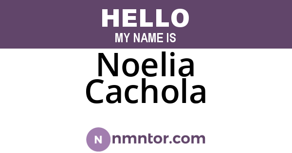 Noelia Cachola