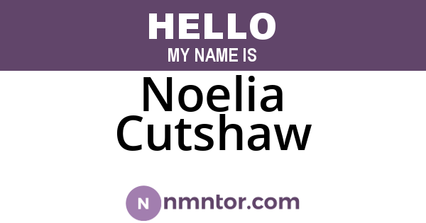 Noelia Cutshaw