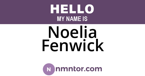 Noelia Fenwick