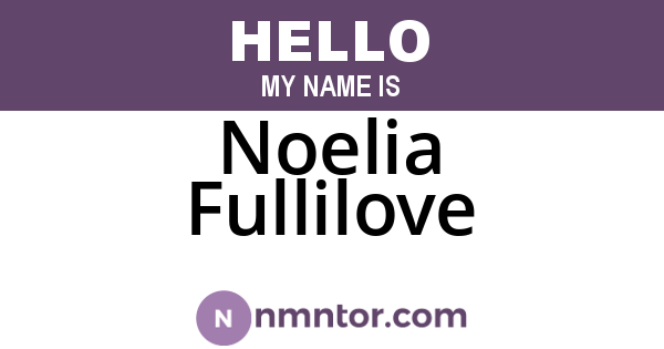 Noelia Fullilove