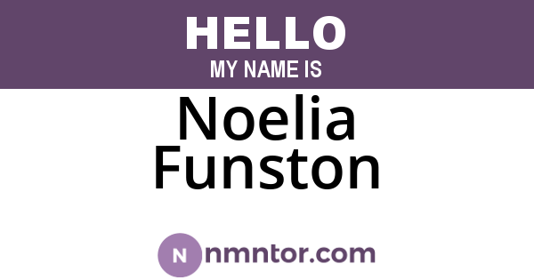 Noelia Funston