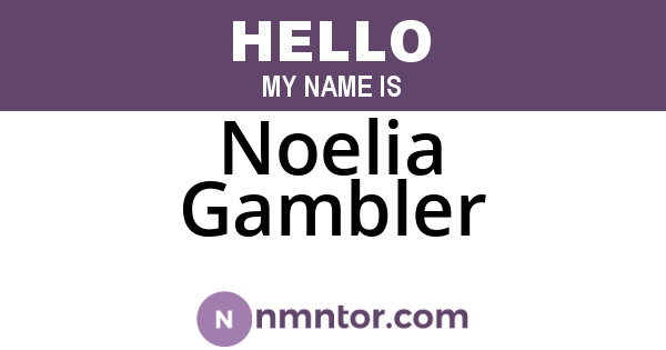 Noelia Gambler