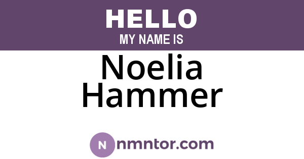 Noelia Hammer