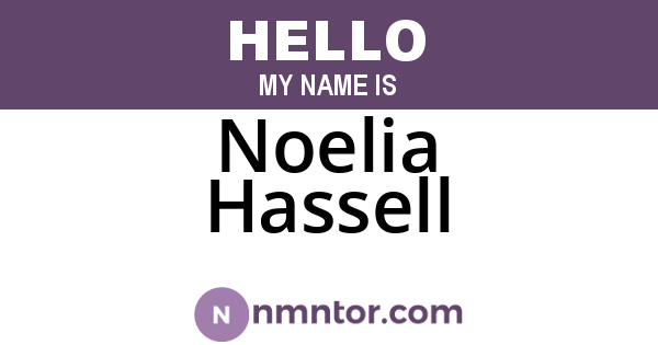 Noelia Hassell