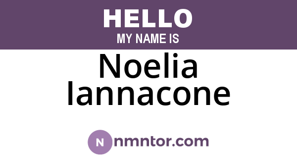 Noelia Iannacone