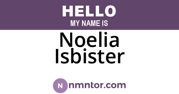 Noelia Isbister