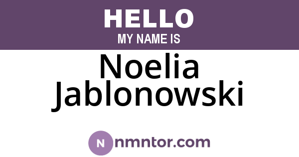 Noelia Jablonowski