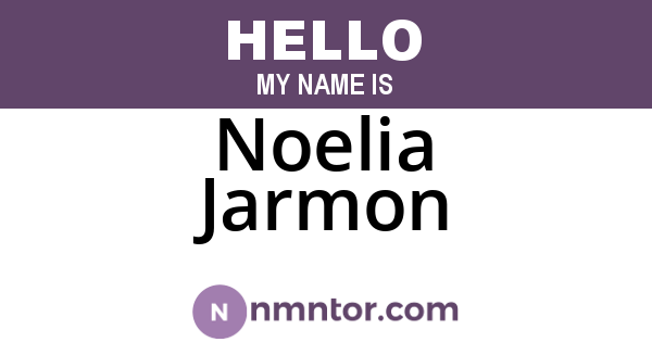 Noelia Jarmon