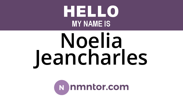 Noelia Jeancharles