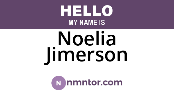 Noelia Jimerson