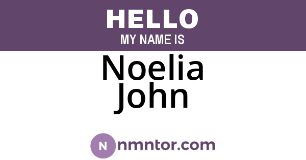 Noelia John