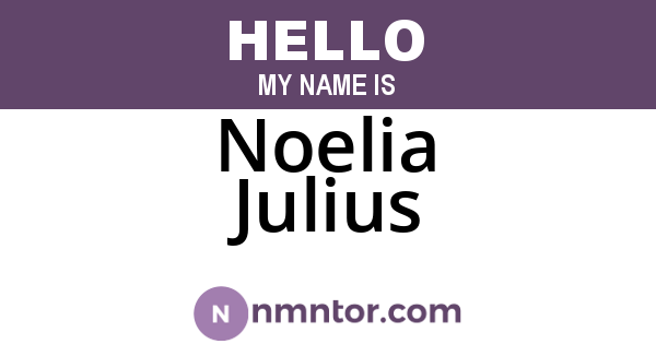 Noelia Julius
