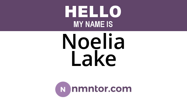 Noelia Lake