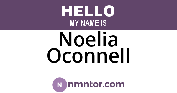 Noelia Oconnell