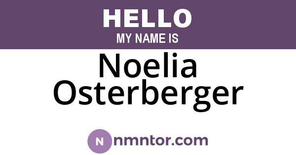Noelia Osterberger