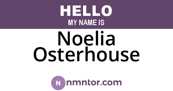 Noelia Osterhouse
