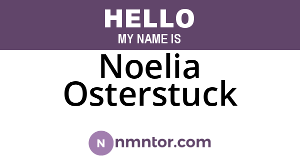 Noelia Osterstuck