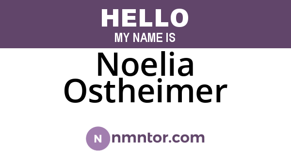 Noelia Ostheimer