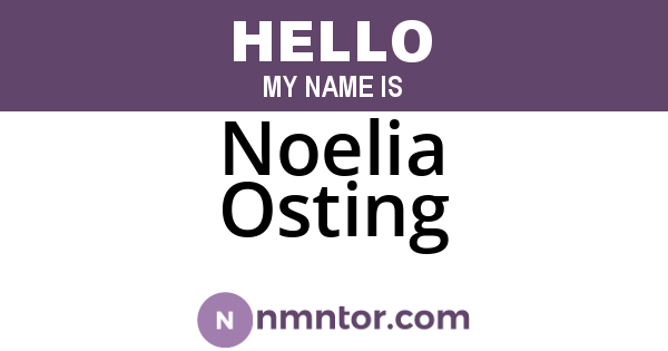 Noelia Osting