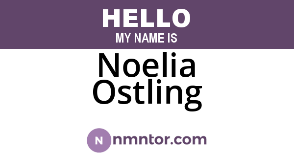 Noelia Ostling