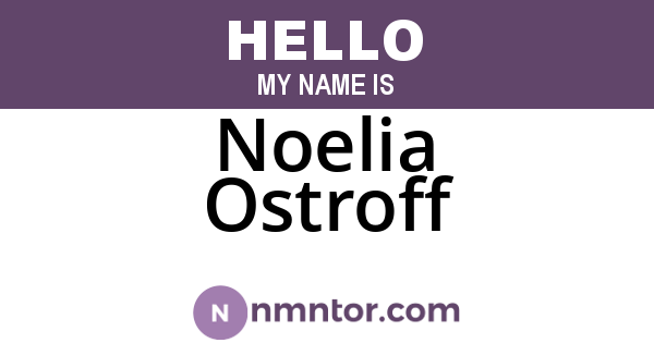 Noelia Ostroff