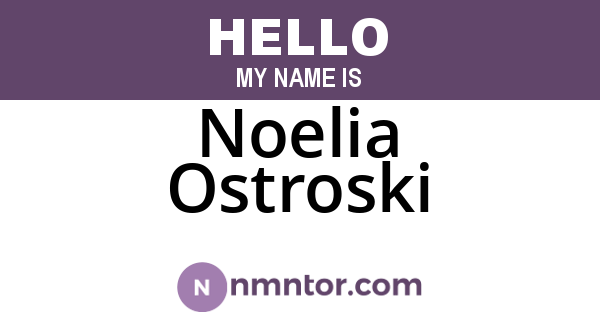 Noelia Ostroski