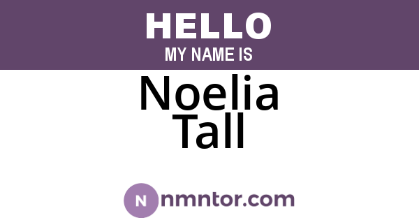 Noelia Tall