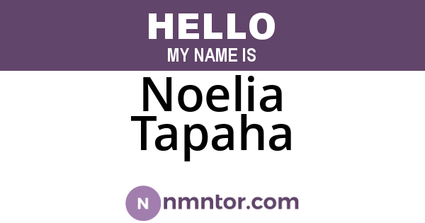 Noelia Tapaha